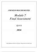 CHEM210 BIOCHEMISTRY MODULE 7 BIOENERGETICS COMPREHENSIVE FINAL