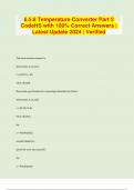 6&period;5&period;6 Temperature Converter Part 2 CodeHS with 100&percnt; Correct Answers &vert; Latest Update 2024 &vert; Verified