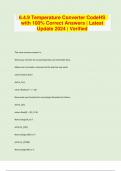 6&period;4&period;9 Temperature Converter CodeHS with 100&percnt; Correct Answers &vert; Latest Update 2024 &vert; Verified