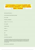 7&period;5&period;5 Contains A Vowel CodeHS with 100&percnt; Correct Answers &vert; Latest Update 2024 &vert; Verified