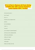 87&period;6&period;10 Part 2&comma; Remove All From String CodeHS with 100&percnt; Correct Answers &vert; Latest Update 2024 &vert; Verified