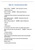 BISC 101 - Final Exam Review 2024