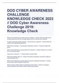 DOD CYBER AWARENESS  CHALLENGE  KNOWLEDGE CHECK 2023 // DOD Cyber Awareness  Challenge 2019:  Knowledge Check