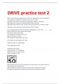 DRIVE practice test 2