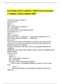 8&period;3&period;9 Owls&comma; Part 2 CodeHS &vert; 100&percnt; Correct Answers &vert; Verified &vert; Latest Update 2024