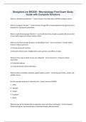 StraighterLine BIO250 - Microbiology Final Exam Study Guide with Complete Solutions