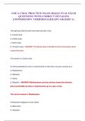 AMCA CMAC PRACTICE EXAM 2024&sol;ACTUAL EXAM QUESTIONS WITH CORRECT DETAILED ANSWERS&sol;100&percnt; VERIFIED&sol;ALREADY GRADED A&plus;