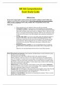 NR 546 Comprehensive Exam Study Guide