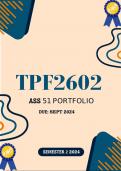TPF2602 Assignment 51 Portfolio 2024