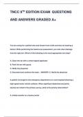 TNCC 9TH EDITION EXAM QUESTIONS  AND ANSWERS GRADED A+