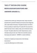 TNCC 9 TH EDITION &lpar;PRE COURSE  MODULES&rpar;EXAM QUESTIONS AND  ANSWERS GRADED A&plus;&period;