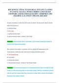 ROCKWELL FINAL EXAM&sol; REAL ESTATE CLASSES WA FINAL EXAM 1 WITH CORRECT DETAILED ANSWERS AND RATIONALES&sol;100&percnt; VERIFIED AND GRADED A&plus;&sol;LATEST UPDATE 2024-2025