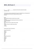 BIOL 252 Exam 3 Questions And Answers All Correct 