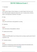 NR 503 Midterm Exam 2 &lpar;Latest 2024 &sol; 2025&rpar; Questions and Answers &lpar;Verified Answers&rpar;