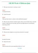 NR 503 Week 4 Midterm Quiz  (Latest 2024 / 2025) Questions and Answers (Verified Answers)