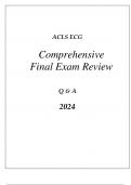 ACLS PREP ECG COMPREHENSIVE REVIEW Q & A 2024
