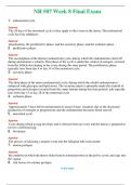 NR 507 Week 8 Final Exam &lpar;Latest 2024 &sol; 2025&rpar; Questions and Answers &lpar;Verified Answers&rpar;