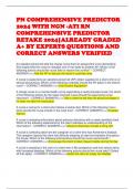 PN COMPREHENSIVE PREDICTOR 2024 WITH NGN -ATI RN COMPREHENSIVE PREDICTOR RETAKE 2024|ALREADY GRADED A+ BY EXPERTS QUESTIONS AND CORRECT ANSWERS VERIFIED 