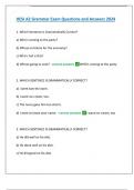 HESI A2 Grammar Exam Questions and Answers 2024.
