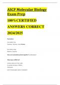 Exam (elaborations) ASCP  