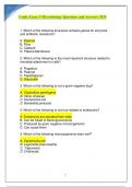 Usmle Exam 1-Microbiology Questions and Answers 2024.