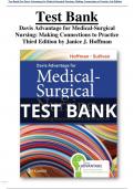 Test Bank For Davis Advantage for Medical-Surgical Nursing: Making Connections to Practice 2nd  & 3rd Edition by Janice J.Hoffman - Nancy J. Sullivan | All Chapters | A+ COMPLETE GUIDE