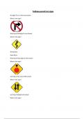 Indiana permit test signs