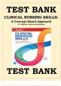 Test Bank for Clinical Nursing Skills: A Concept-Based Approach 4th Edition Pearson Education, ISBN-9780136909811, Chapter 1-16, Complete Guide A+