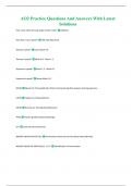 AO2 Practice Questions And Answers With Latest Solutions