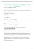 AO2 Revision Questions And Answers &vert;100&percnt; Correct Tests &vert; 2024 Updates
