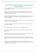 AO2 STUDY COMPLETE Questions And Answers &vert; 2024 Updated Solutions
