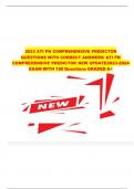 2023 ATI PN COMPREHENSIVE PREDICTOR QUESTIONS WITH CORRECT ANSWERS/ ATI PN COMPREHENSIVE PREDICTOR NEW UPDATE 2023-2024 EXAM WITH 180 Questions GRADED A+.