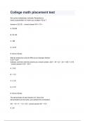 College math placement test