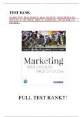 Test Bank for Marketing: Real People, Real Choices, 10th Edition by Michael R. Solomon, Greg W. Marshall and Elnora W. Stuart||All Chapters||Complete Guide A+