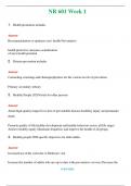 NR 601 &lpar;Latest 2024&rpar;  Week 1  &comma; Week 2 &comma;6 Quiz Study Guide Complete Answers 100&percnt; Correct TEST BANK bundle 