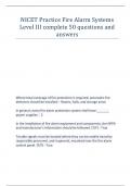 NICET Practice Fire Alarm Systems Level III complete 50 questions and answers&period;