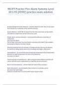 NICET Practice Fire Alarm Systems Level III S-95 &lpar;FDNY&rpar; practice exam solution 