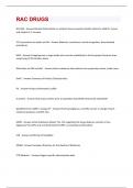RAC DRUGS QUESTIONS WITH 100&percnt; CORRECT ANSWERS&excl;&excl;