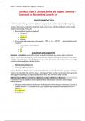 CHEM120 Week 5 Concepts: Redox and Organic Chemistry – Download For Revision And Score An A+