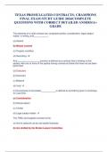 TEXAS PROMULGATED CONTRACTS- CHAMPIONS FINAL EXAM STUDY GUIDE 2024&sol;COMPLETE QUESTIONS WITH CORRECT DETAILED ANSERS&sol;A&plus; GRADE