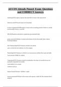 ACC231 Already Passed Exam Questions  and CORRECT Answers