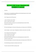 ACC231 TOP Exam Questions and  CORRECT Answers