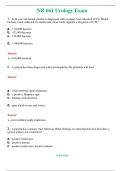 NR 661 Urology Exam (Latest 2024 / 2025) Questions and Answers (Verified Answers)