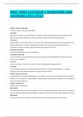 UIUC THEA 110 EXAM 1 QUESTIONS AND ANSWERS 2024&sol;2025