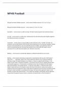 NFHS Football questions and verified answers