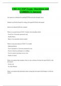 CHE 113 TOP Exam Questions and  CORRECT Answers