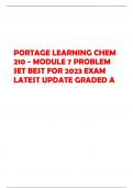PORTAGE LEARNING CHEM 210