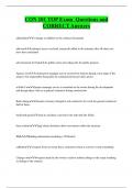 CON 101 TOP Exam Questions and  CORRECT Answers