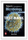 TEST BANK for Talaro’s Foundations in Microbiology, 11th Edition, by Barry Chess. All Chapters 1-27. (Complete Download).