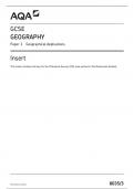 AQA GCSE INSERT GEOGRAPHY Paper 3 (8035/3)